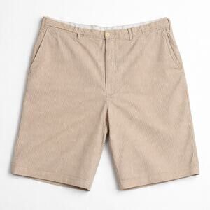 Polo Ralph Lauren Bermuda Shorts Mens 46 Seersucker Tan Stripe Preppy Chino